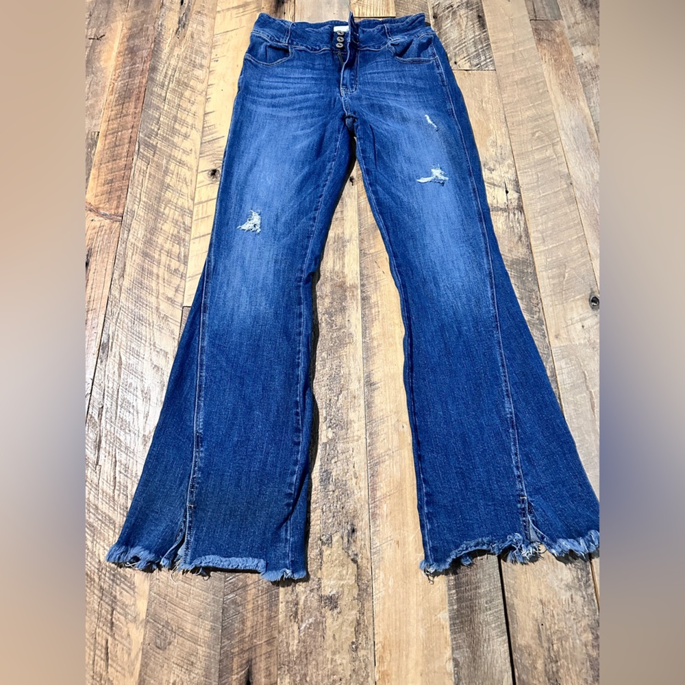 Dunkirk high rise twisted inseam flare